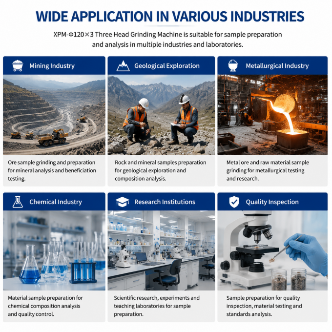 XPM-Φ120×3 Three Head Grinding Machine applications